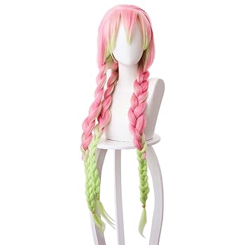 【最終出品】コスプレに★鬼滅の刃 甘露寺蜜璃ウイッグ【スワロウテイル製】 三分妄想 鬼滅の刃 コスプレ 甘露寺蜜璃 ウィッグ